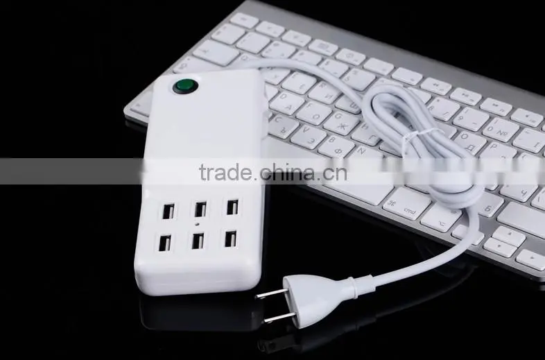 hot new products for 2015 6 port usb charger,5V 12A usb wall charger,6 usb universal charger,wall charger