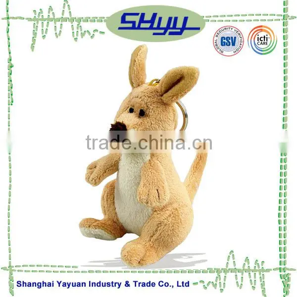 Kangaroo plushkeychain toy,Baby kangaroo plush toy