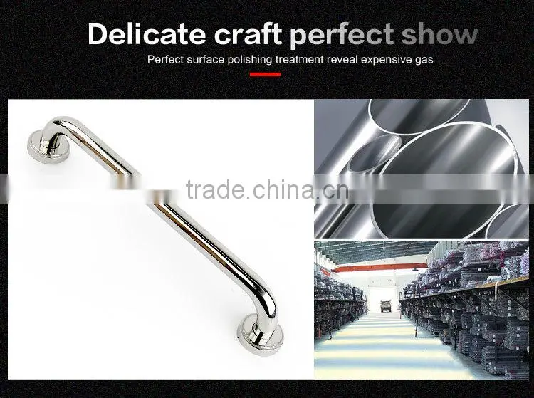 safety stainless steel straight or angled grab bar