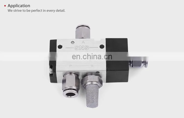 SNS 3A series two-position three-way industrial solenoid pneumatic air exterior control valve