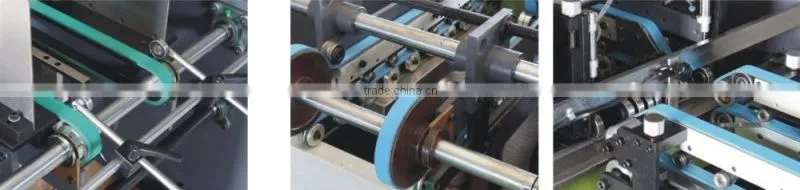 Factory Earth Cover Box Gluing Machine YL-ZH680,corrugated box folding gluing machine
