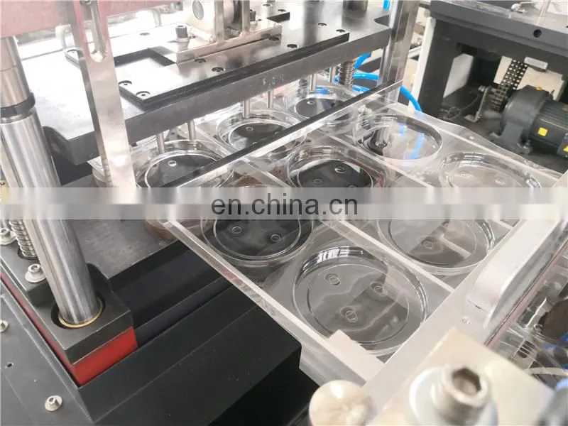 PCL450 Automatic Plastic Drink Paper Cup Cover Lid Cap thermo forming punching cutting machine