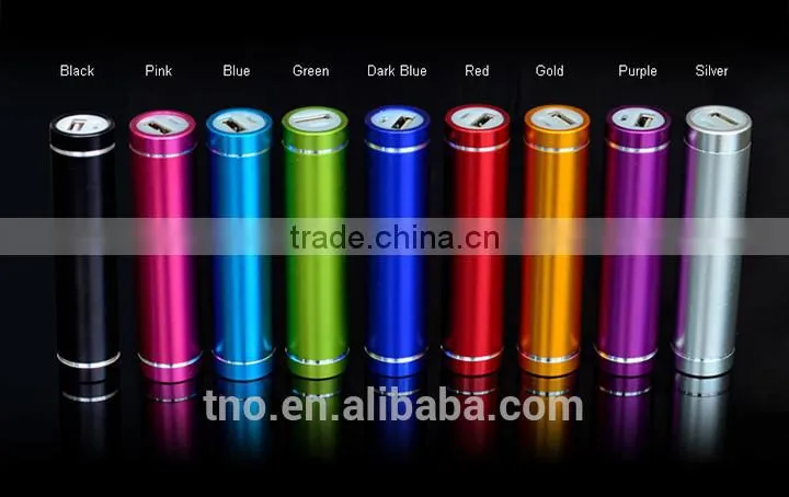 Custom lipstick power bank 2600mAh portable mobile charger for smart phone