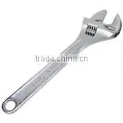 6"-12" ADJUSTABLE WRENCH with white nickle steel