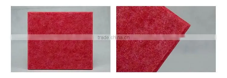 fire proof and sound absorb materials Polyester Fiber Acoustic Panel