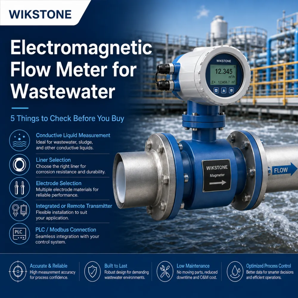Electromagnetic Flow Meter for Wastewater: 5 Things to Check Before You Buy