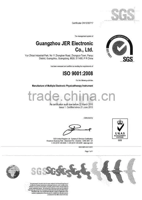 Popular 4channels electro rehabilitation physiotherapy device with CE EA-F20