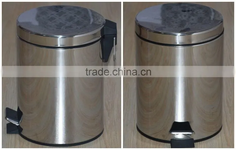 outdoor waste basket pedal bin stainless steel