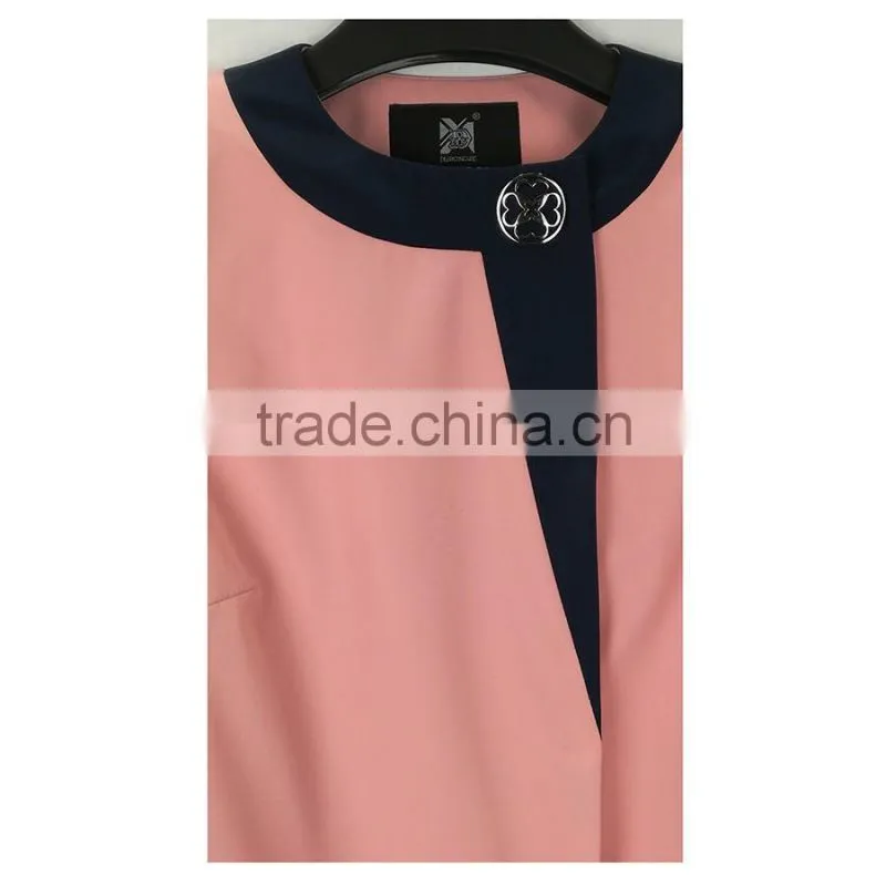 YMYD-7720 New Fashion Spring Autumn Women Trench Coat Long Outwear Plus Size Waist Clothing Factories In China Women Spring Coat