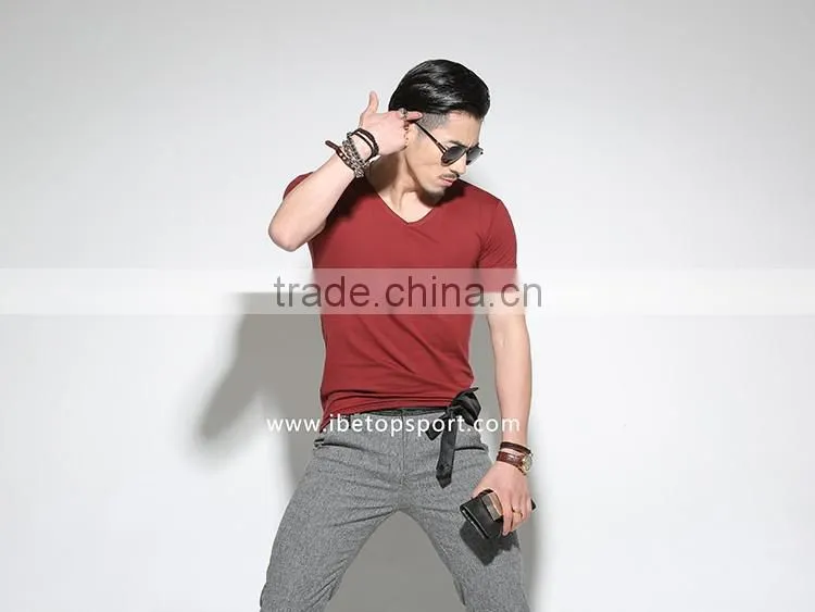 2015 New Model Men's T-shirt Cotton T-shirt with High Quality