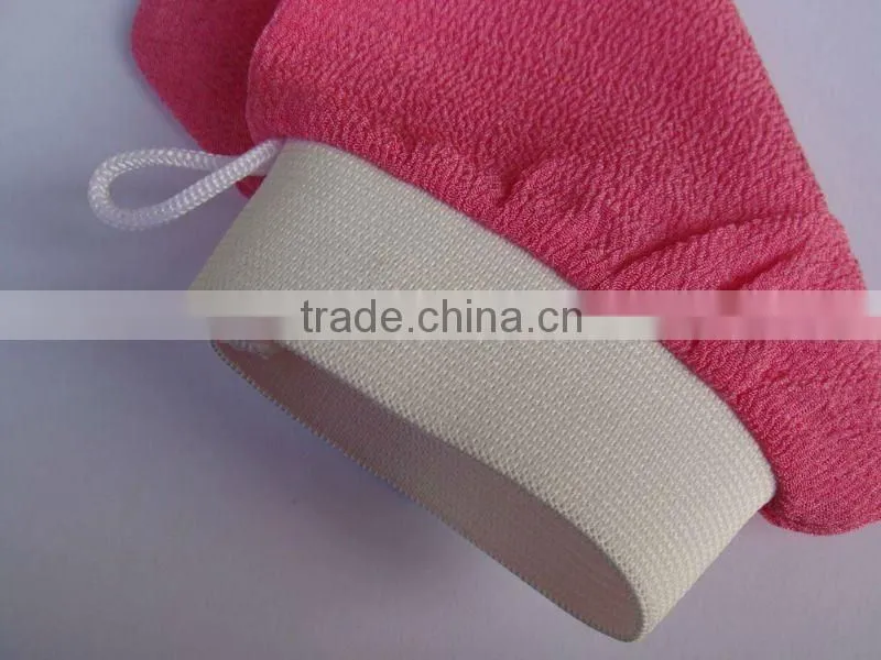 Pink kessa viscose morocco hammam scrub mitt