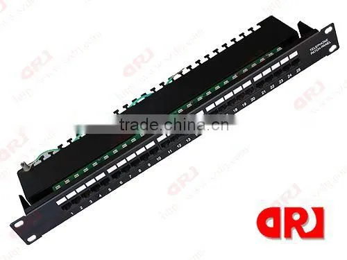 cable making equipment Rj11 Utp 25 port patch panel,voice patch panel