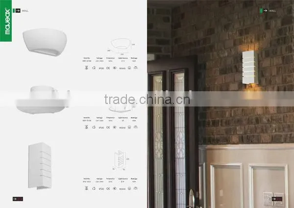 Gypsum Plaster lighting ceiling lamp with motion sensor