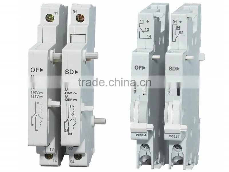 OF/SD Certificate Circuit Breaker Auxiliary Switch for C45N Mini Circuit Breaker