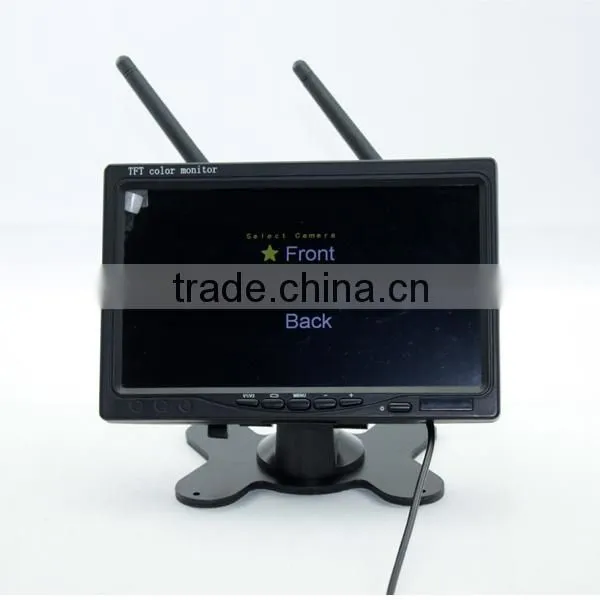 DW-7001-4 7inch digital signal wireless camera system with DVR recording, QUAD function, provide stable, confidential signal