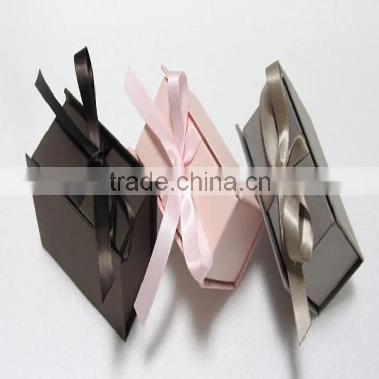 Custom logo printed paper jewelry gift box for ring box