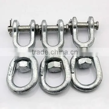 hot dip galbanized forged us type g401 galvanized carbon steel chain swivel
