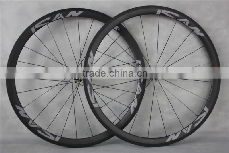 chinese road bike wheels 700c new Novatec hub 38mm clincher 23mm width carbon road bike wheels carbon fiber wheelset