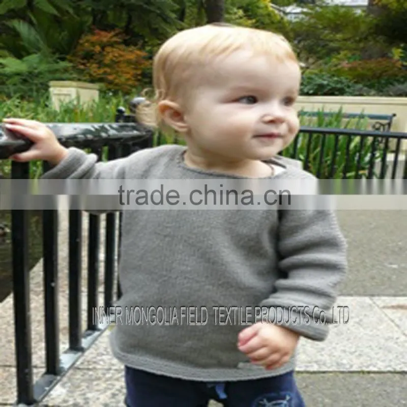 Simple Knit Pullover for Babies