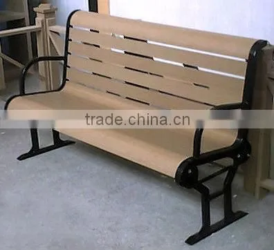 high quality non-fade and low maintenance wood plastic composite garden bench