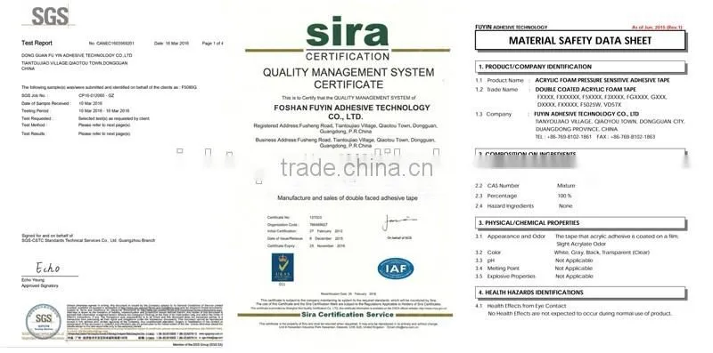 Soft Board or FPC Transfer Tape Double Sided Acrylic Adhesive