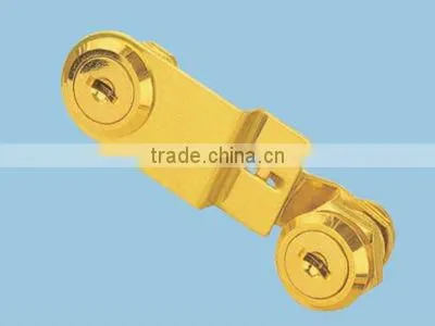 Cabinet swinging glass door lock