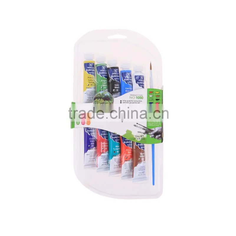 Hot Sale 10 Colors Acrylic Paint Set Safety Kids Paint