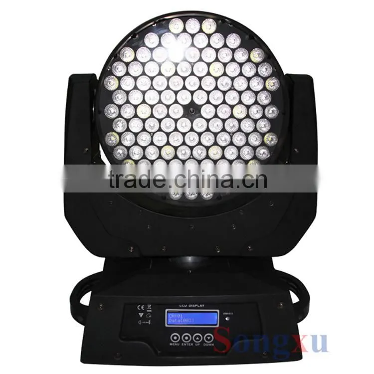 led disco lighting 108x3w led wash moving head dj head lighting