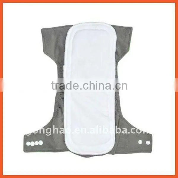 Five Layers White Bamboo Cotton Absorption Diaper Inserts, Nappy changing Pad