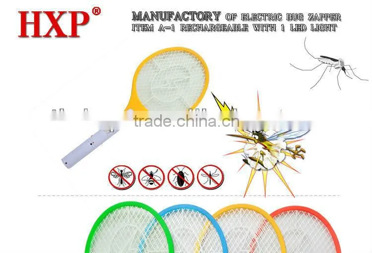 Plastic powerful CE&ROHS ECO-Friendly rechargeable mosquito swatter