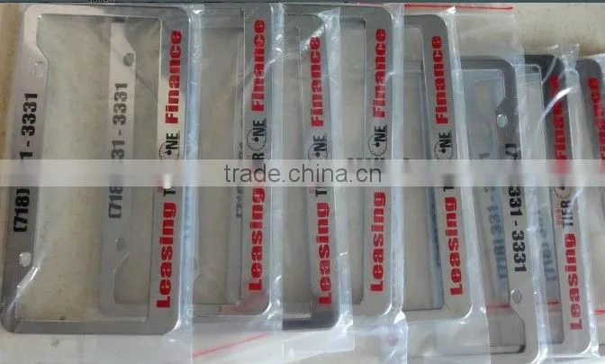 Custom Die Cast Zinc Alloy Metal License Plate Frame