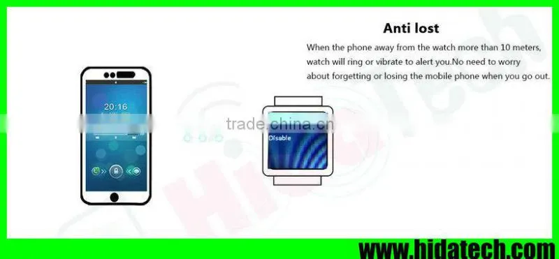 Latest wrist watch mobile phone with camera touch screen watch
