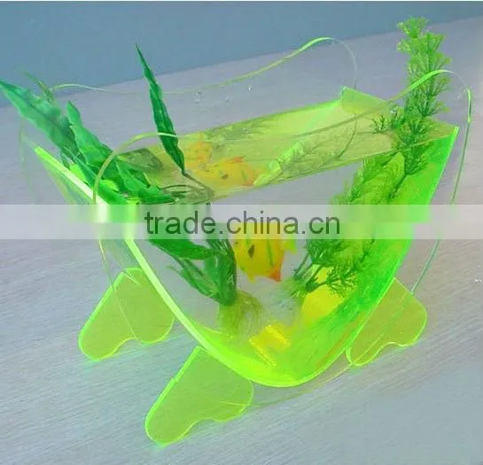 acrylic aquarium fish tank with logo printing