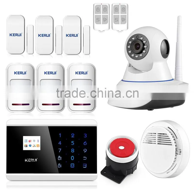 Popular KERUI 2million pixel CMOS KERUI HD network camera supports resolution (1280*720) wifi IP Camera for alarm system