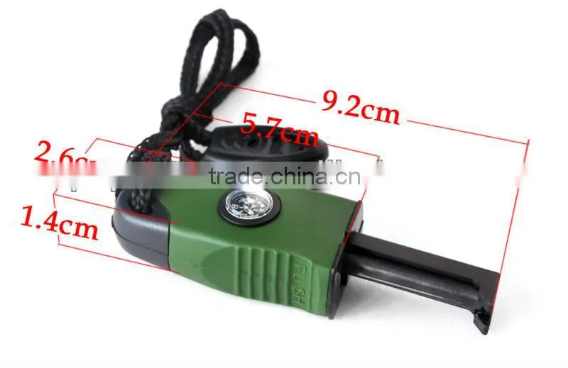 new fire starter with compass&whistle the latest modle emergency survival