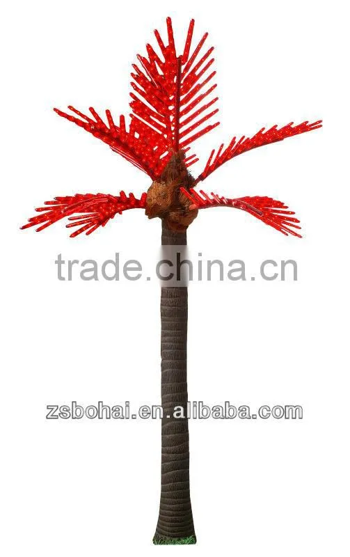 factory direct IP68 decorative led coconut palm tree light