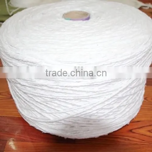 bleach color Recycled cotton yarn