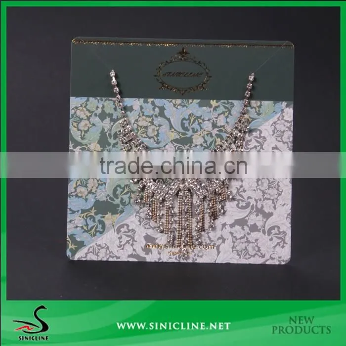 Sinicline folding necklace and earring cards