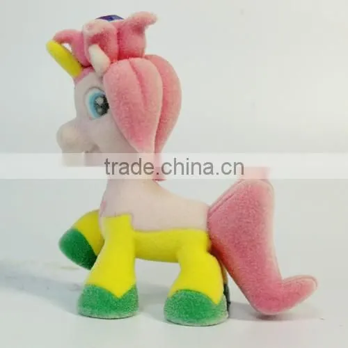 cheap horse little pony flocking toys