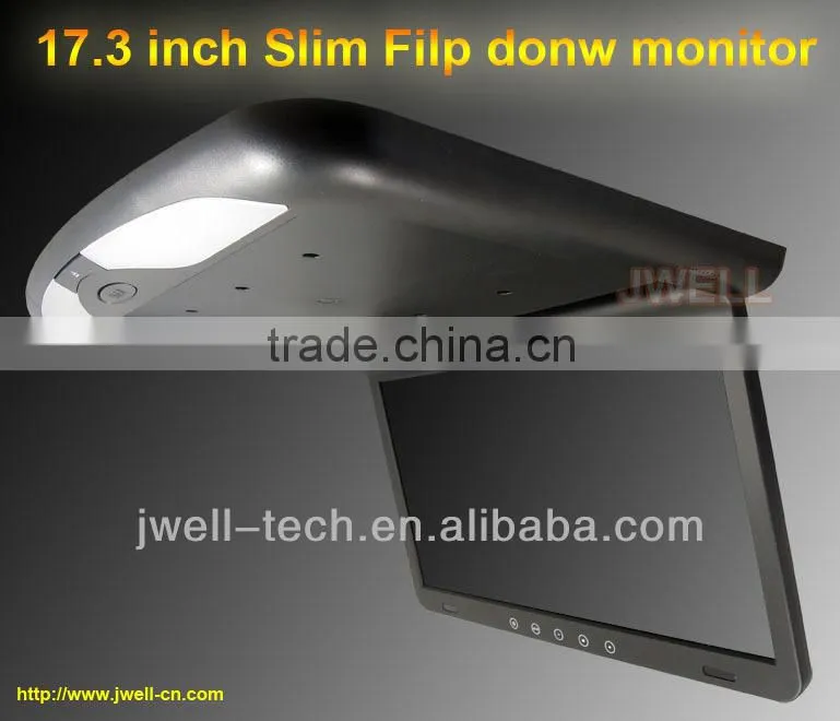 17 inch vehicle roof mount tv monitor with ir transmitter