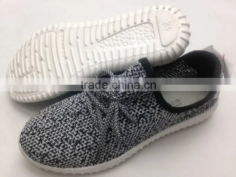 2016 factory cheap flyknit hot selling injection sport running shoes