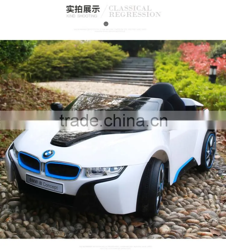 New style 12V licensed ride on car toys remote control baby battery car i8 JE168