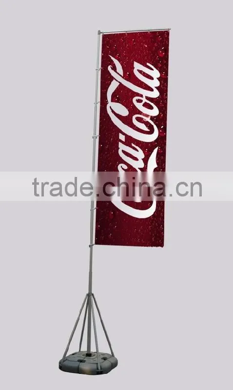 outdoor flag banner stand with large basement
