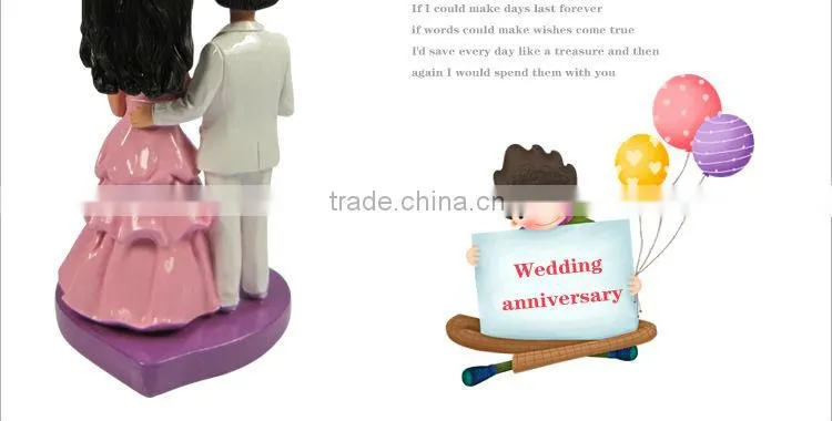 7" couple cake topper figurines