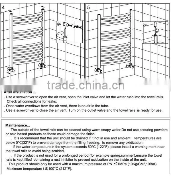 High Quality low-carbon steel Bathroom hardware accessory towel warmer