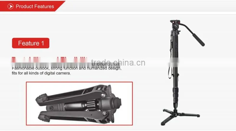 Kingjoy Qualified Aluminum Professional Monopod MP3008