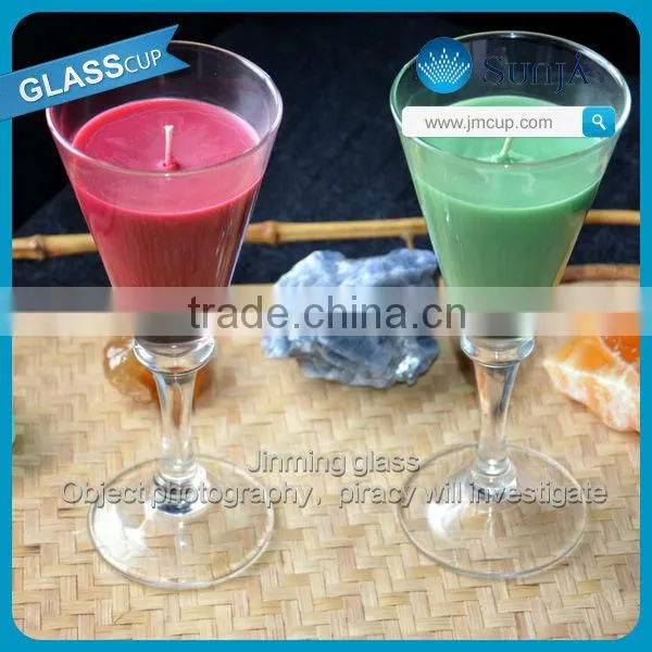 Crystal tall glass candle holder handicraft wedding decoration