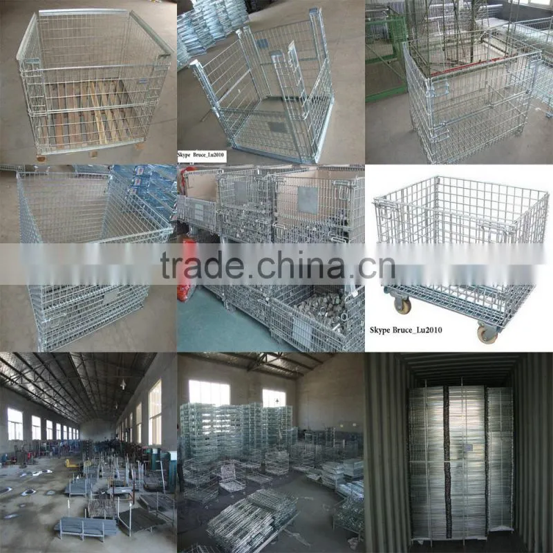 Stackable And Foldable Metal Storage Cage