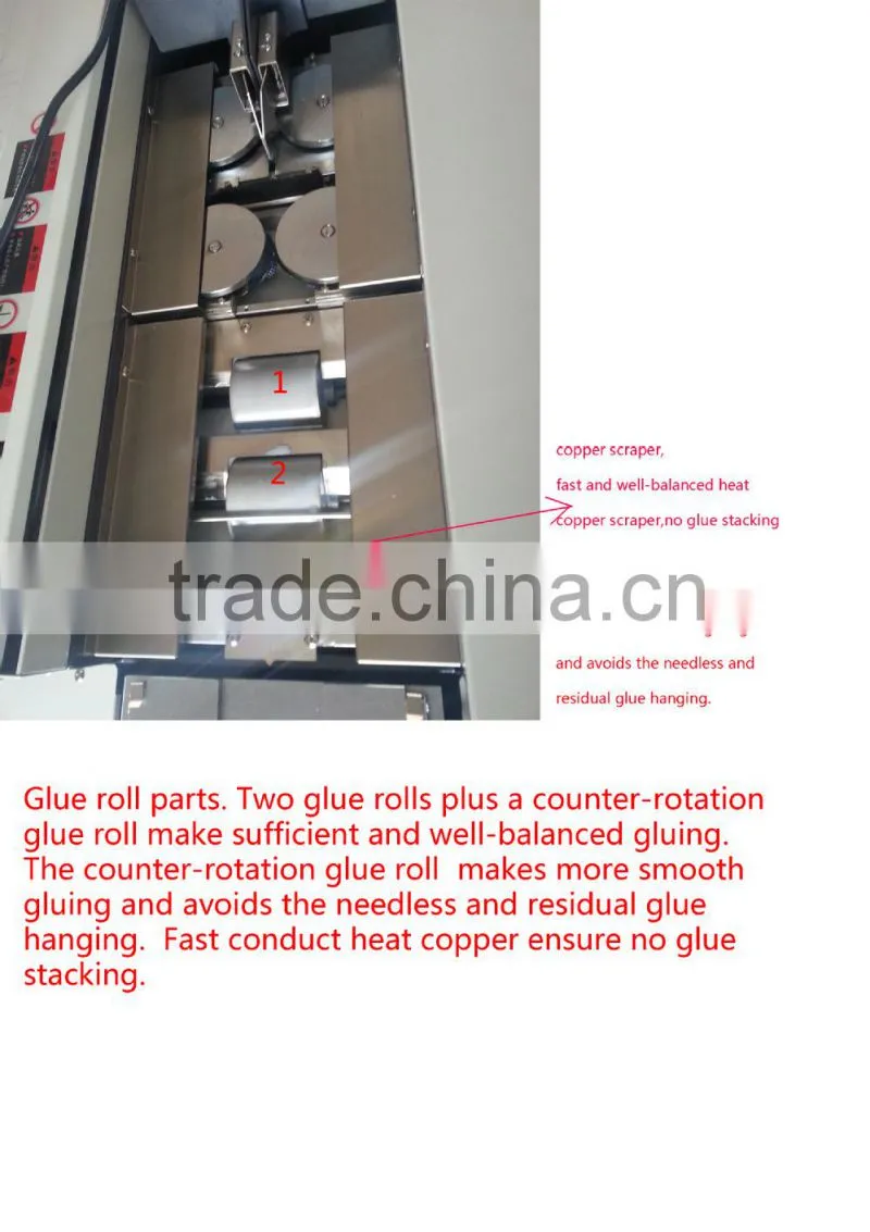Electric A4 Three roller with side gluing perfect binder