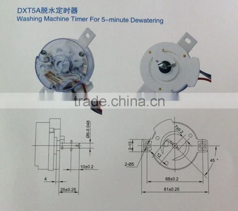 5-minute spinning timer washing machine timer dxt15 Washing Machine Accessories Dehydrator/ Clothes Dryer Timer 5 Minutes Washi